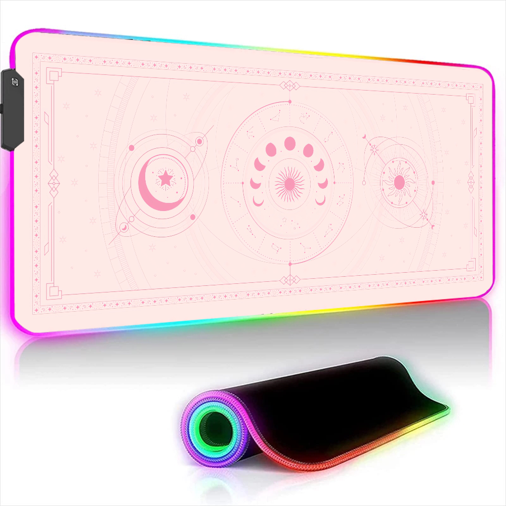 Desk Setup Pink - Pc Gamer Xxl Mouse Pad Oracle-pink