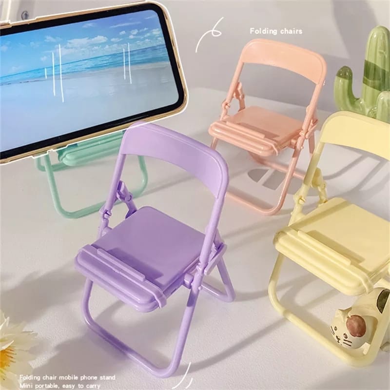 Desk Setup Stand - Cute Chair Phone Holder Stand Creative
