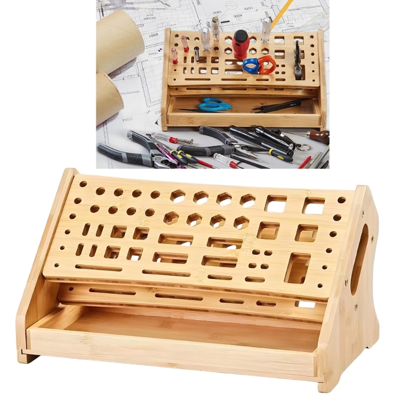 Desk Setup Nature - K1AE Natural Storage Shelf No Assembly