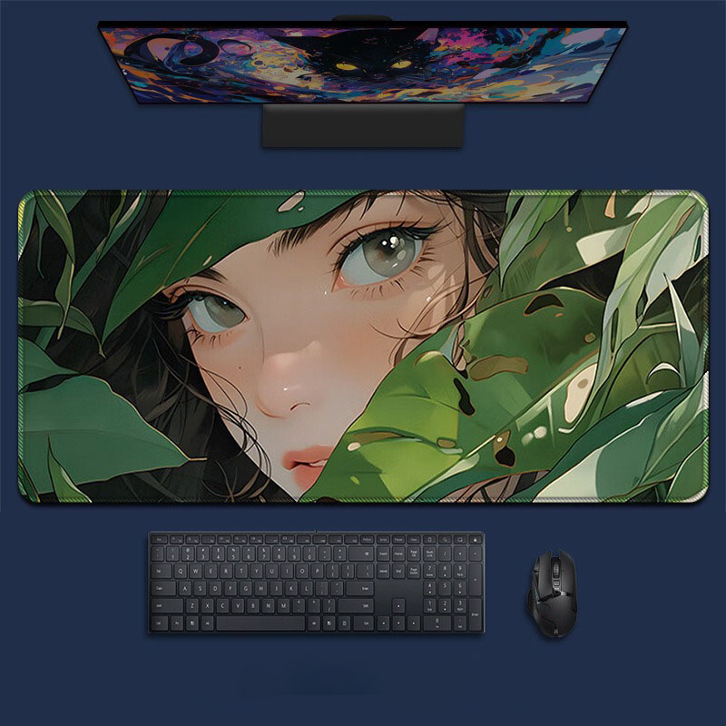 Anime Girl Forest Landscape La - Desk Setup Nature avaliação e preço