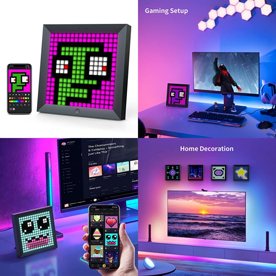LED Light Pixel Display Panel  - Desk Setup Desk avaliação e preço