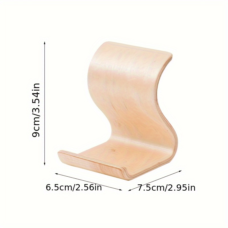 [New Wooden Phone Stand] New W - Desk Setup Wood avaliação e preço