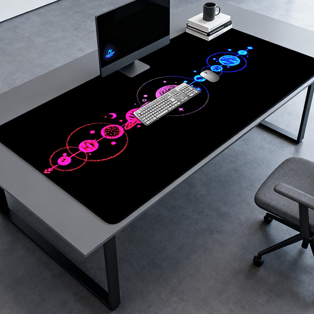 Neon Galaxy Mouse Pad Extended - Desk Setup Pink avaliação e preço