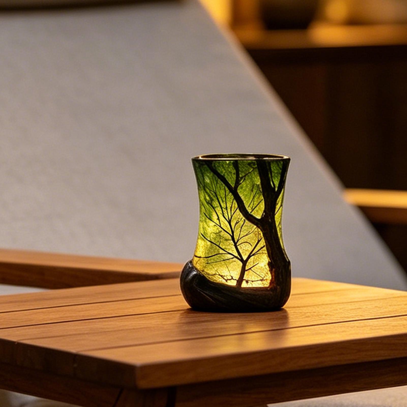 Bedside Table Lamp Forest Nigh - Desk Setup Desk avaliação e preço