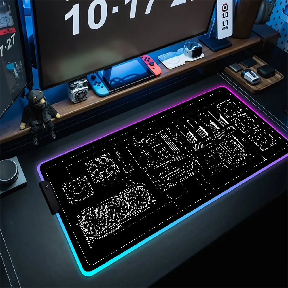 CPU Artistic line design Mouse - Desk Setup Artist avaliação e preço