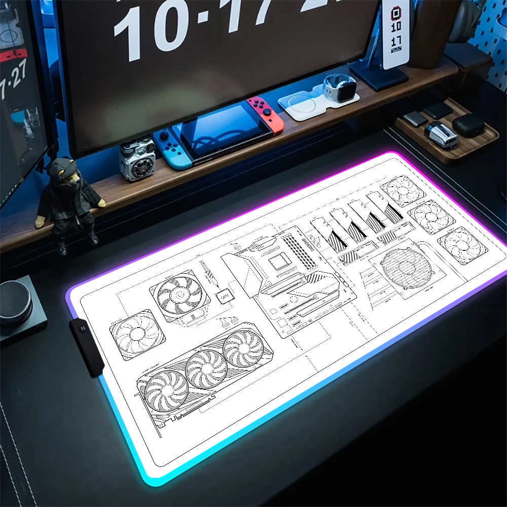 CPU Artistic line design Mouse - Desk Setup Artist avaliação e preço