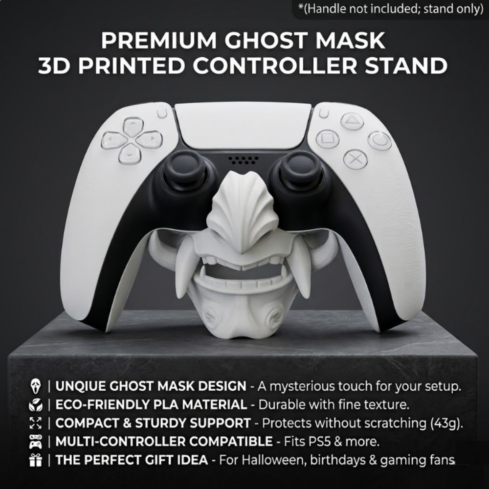 For Ps5 Controller Stand Ghost - Desk Setup Ps5 avaliação e preço