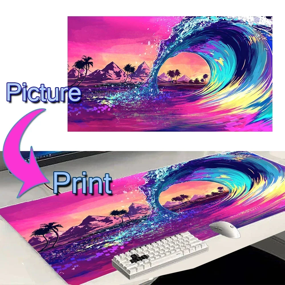 Playmat Custom Mouse Pad Compa - Desk Setup Pink avaliação e preço