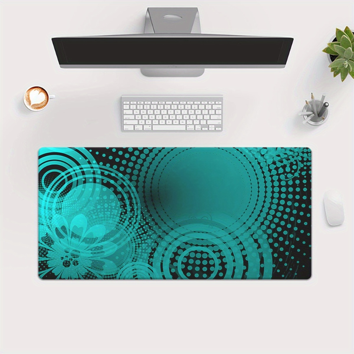 Brand Iron Art Desk Mat Blue P - Desk Setup Blue avaliação e preço