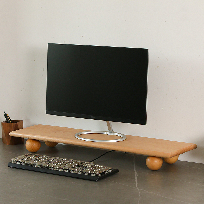 Natural Wood Desktop Riser Dua - Desk Setup Nature avaliação e preço