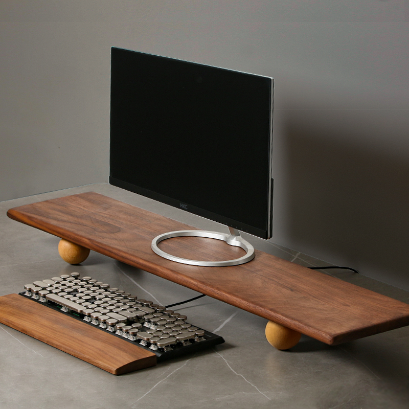 Natural Wood Desktop Riser Dua - Desk Setup Nature avaliação e preço