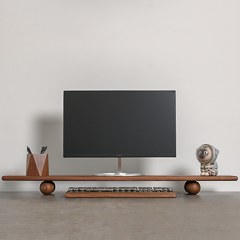 Natural Wood Desktop Riser Dua - Desk Setup Nature avaliação e preço
