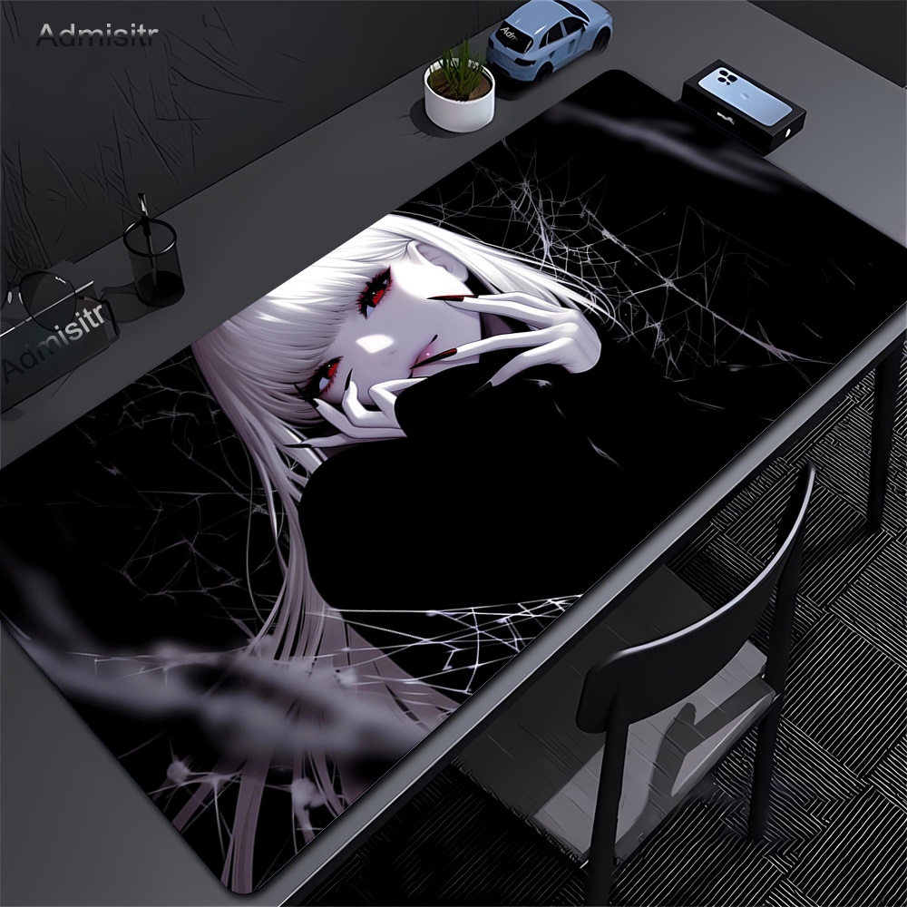 Black Anime Dark Girl Table Ma - Desk Setup Pink avaliação e preço