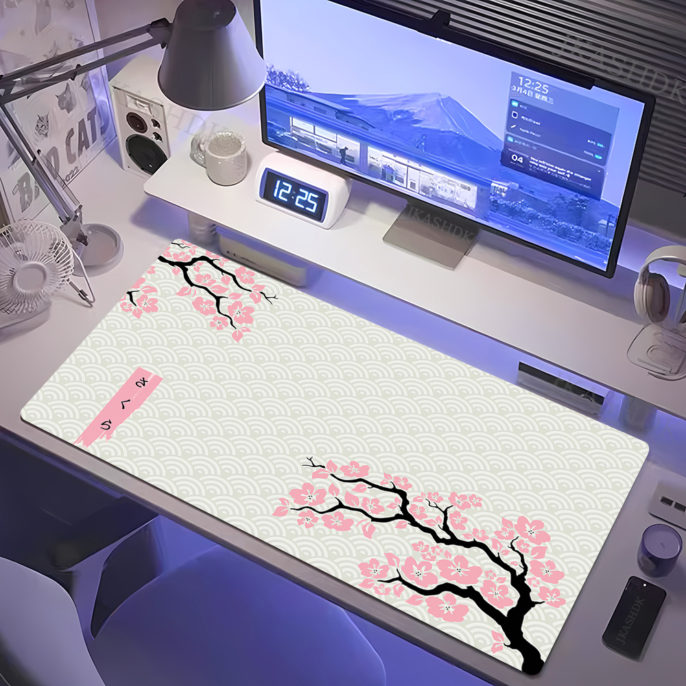 Large Gaming Mousepads Sakura  - Desk Setup Pink avaliação e preço