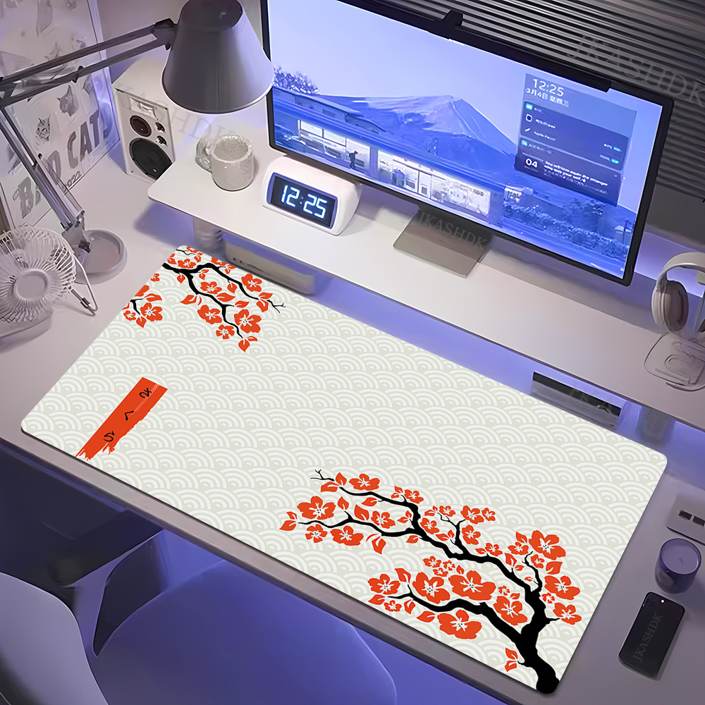 Large Gaming Mousepads Sakura  - Desk Setup Pink avaliação e preço