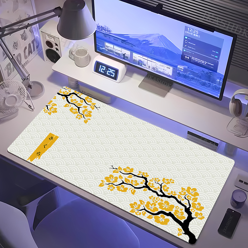 Large Gaming Mousepads Sakura  - Desk Setup Pink avaliação e preço