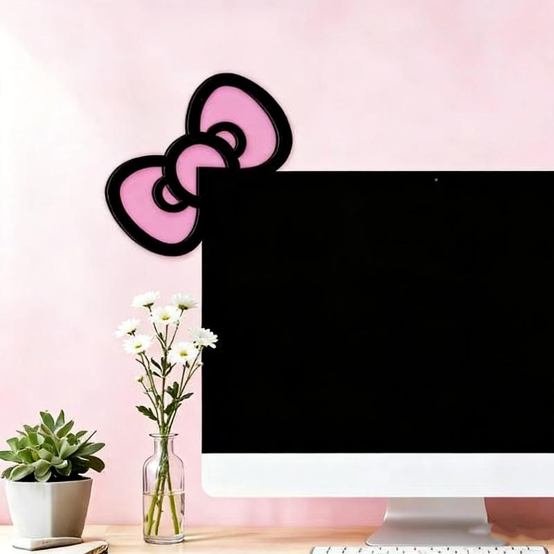 New 1/2Pcs Wooden Bowknot PC A - Desk Setup Wood avaliação e preço