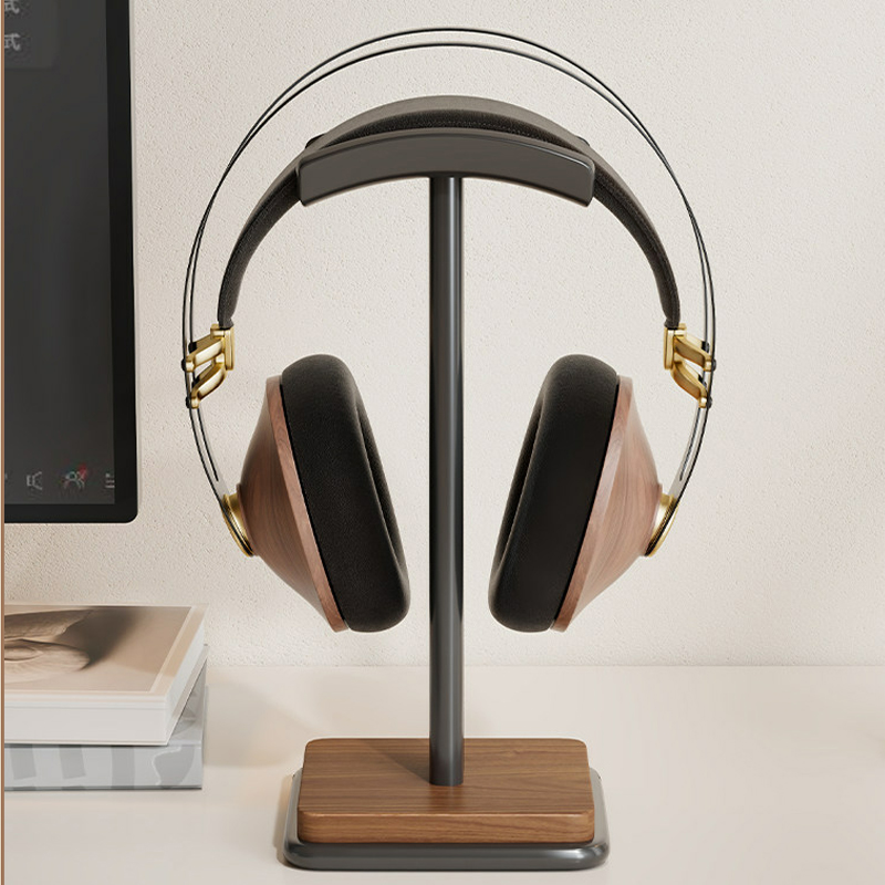 Universal Headphones Stand Rea - Desk Setup Wood avaliação e preço