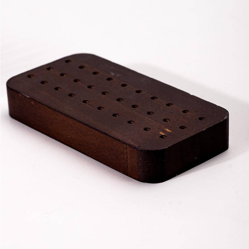 30 Slots Polishing Head Storag - Desk Setup Wood avaliação e preço