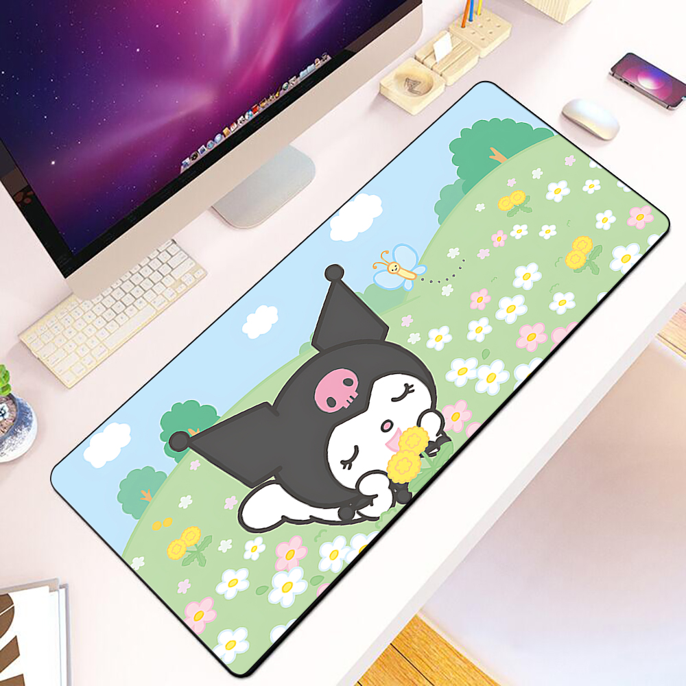 Cute Pink My Melody Kuromi Mou - Desk Setup Pink avaliação e preço