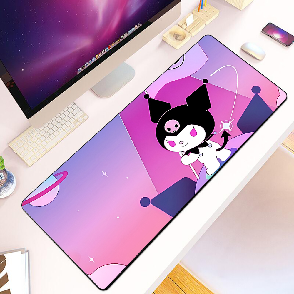 Cute Pink My Melody Kuromi Mou - Desk Setup Pink avaliação e preço