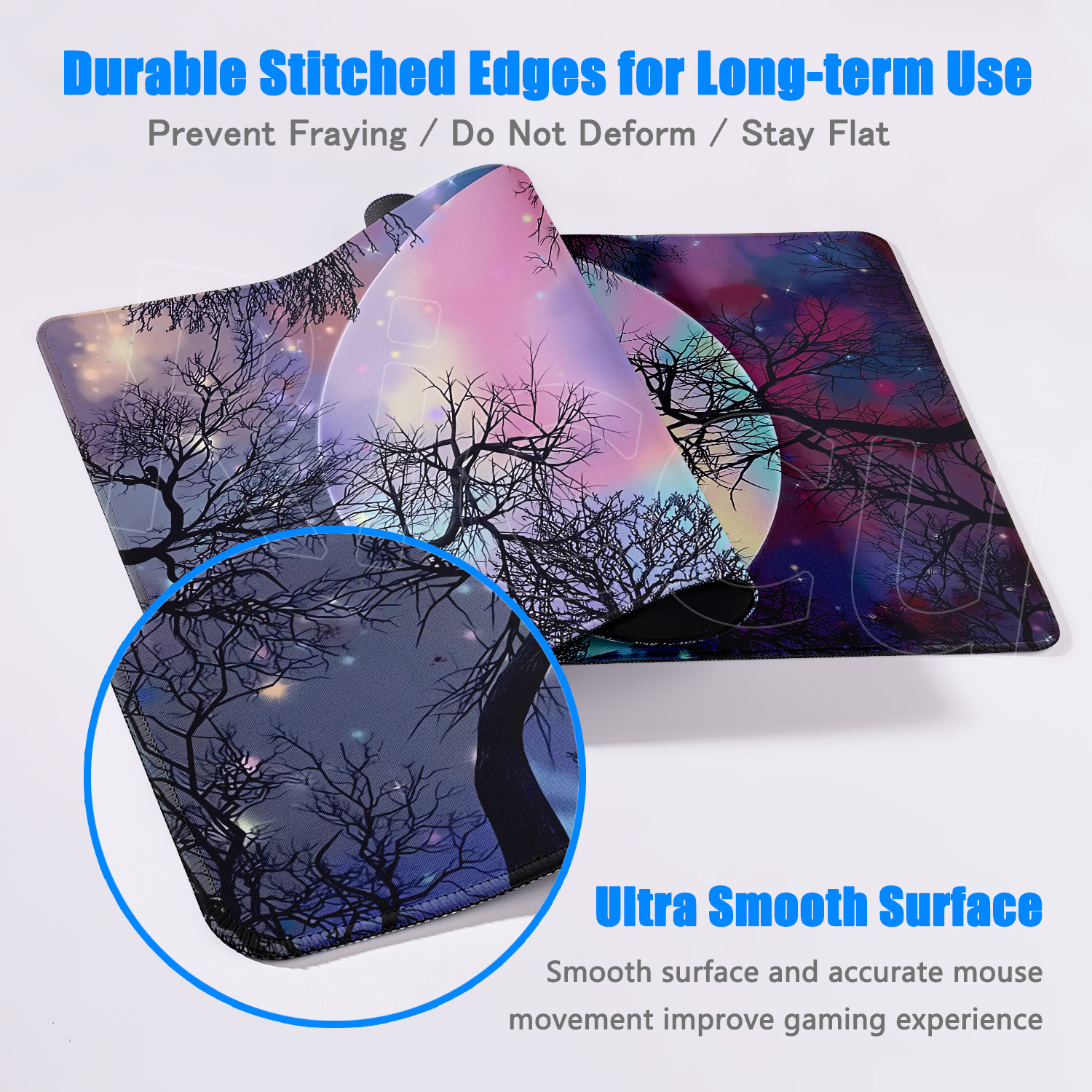 Large Art Moon Landscape Mouse - Desk Setup Nature avaliação e preço
