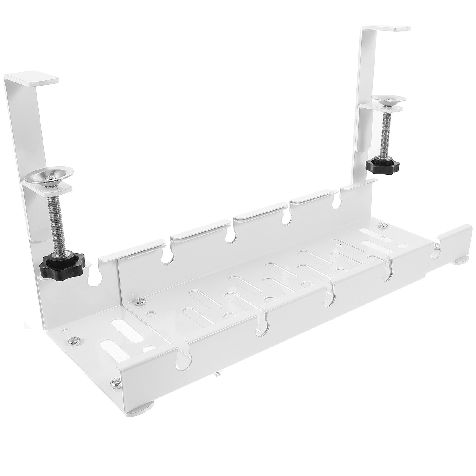 Under Desk Cable Organizer Tra - Desk Setup With Keyboard Tray avaliação e preço