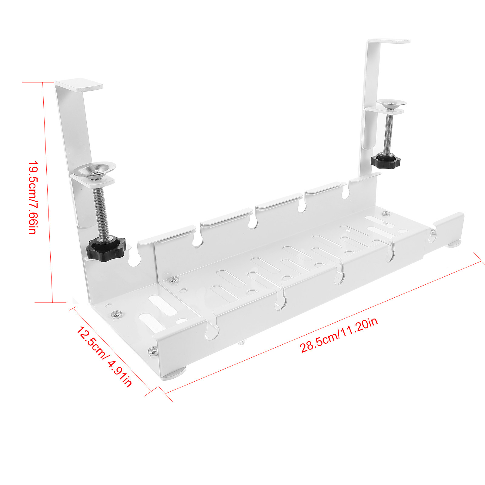 Under Desk Cable Organizer Tra - Desk Setup With Keyboard Tray avaliação e preço