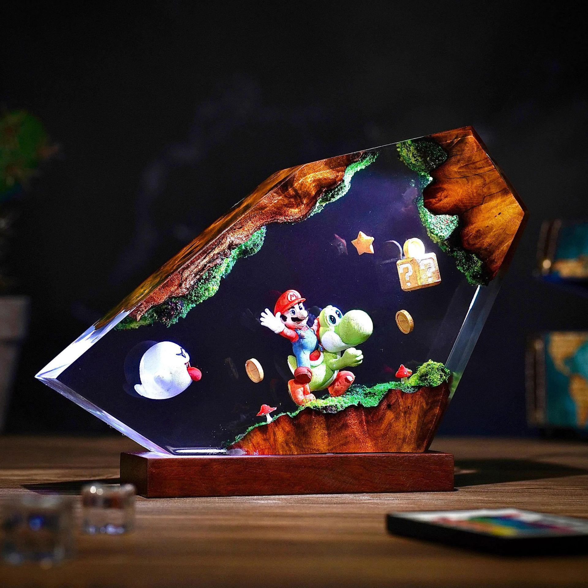 Table Resin Lamp Cartoon Anime - Desk Setup Desk avaliação e preço