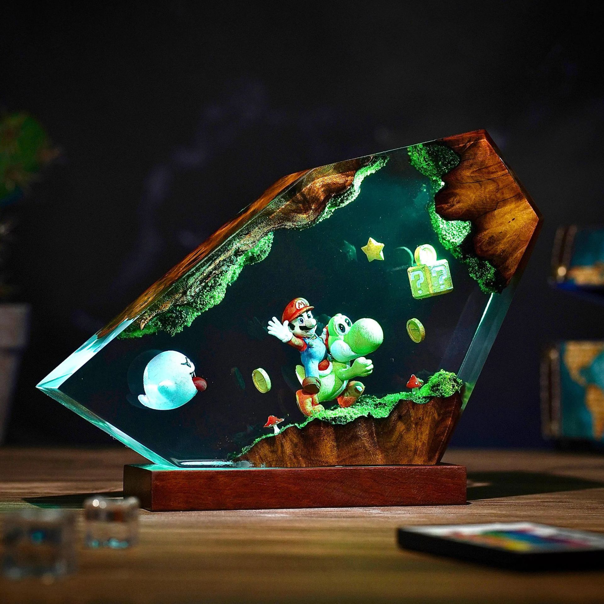 Table Resin Lamp Cartoon Anime - Desk Setup Desk avaliação e preço