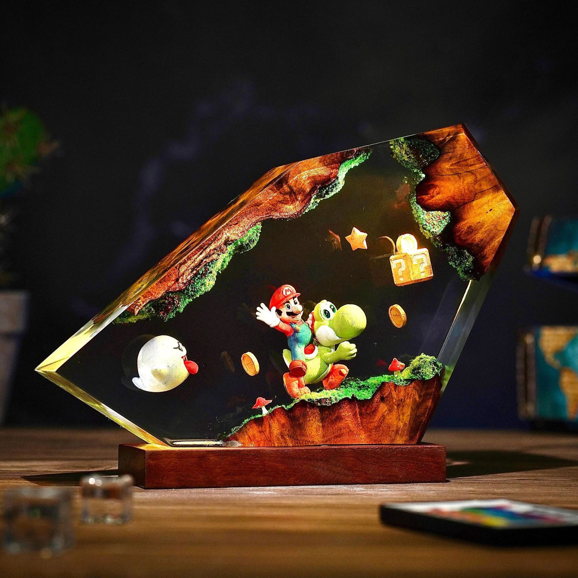 Table Resin Lamp Cartoon Anime - Desk Setup Desk avaliação e preço