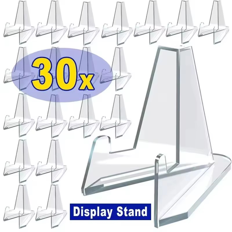 30-1PCS Triangular Card Displa - Desk Setup Stand avaliação e preço