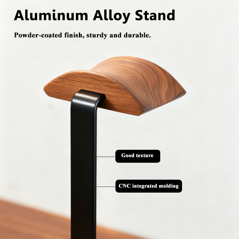 Solid Wood Headphones Stand Bl - Desk Setup Wood avaliação e preço