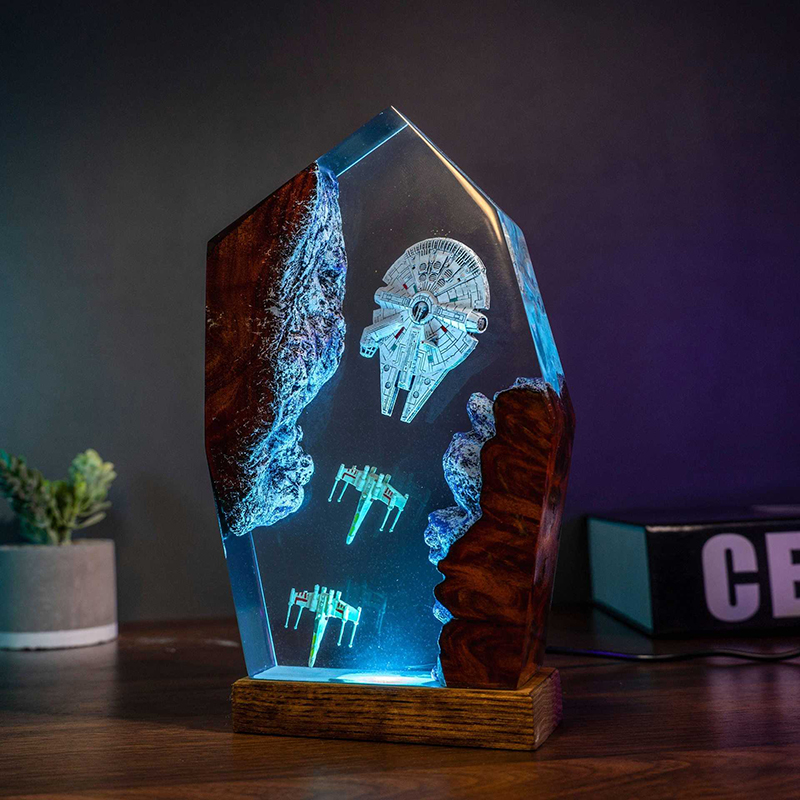 Table Resin Lamp Universe War  - Desk Setup Desk avaliação e preço