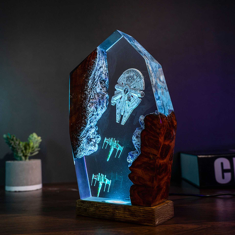 Table Resin Lamp Universe War  - Desk Setup Desk avaliação e preço