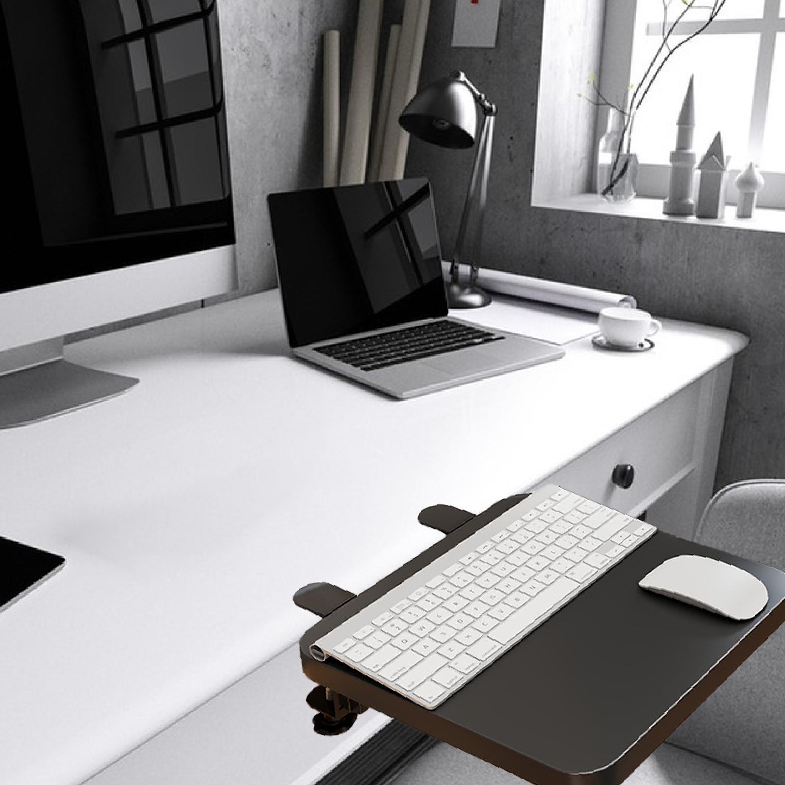 Adjustable Desk Extender Tray  - Desk Setup With Keyboard Tray avaliação e preço
