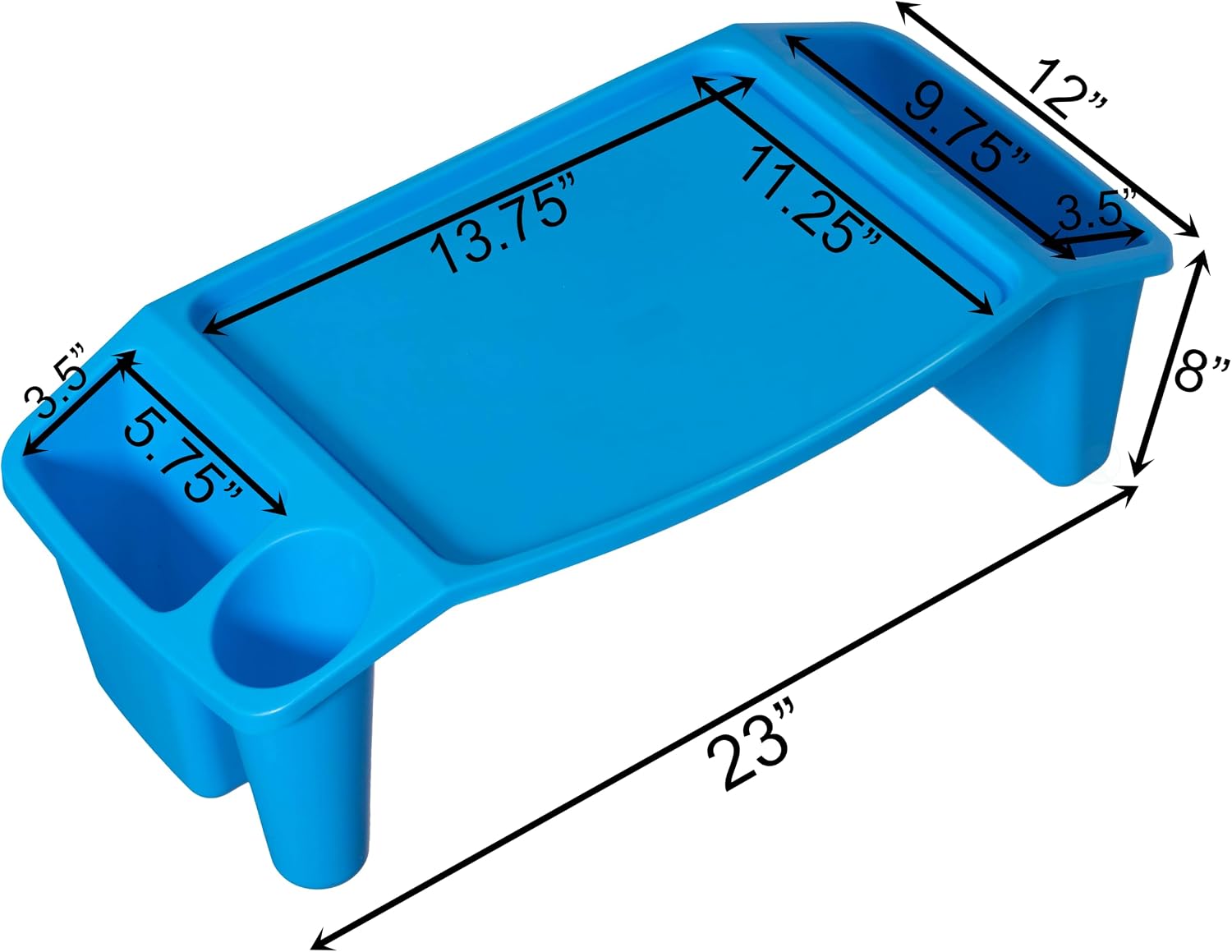 Set of 3 Portable Lap Desks wi - Desk Setup Blue avaliação e preço