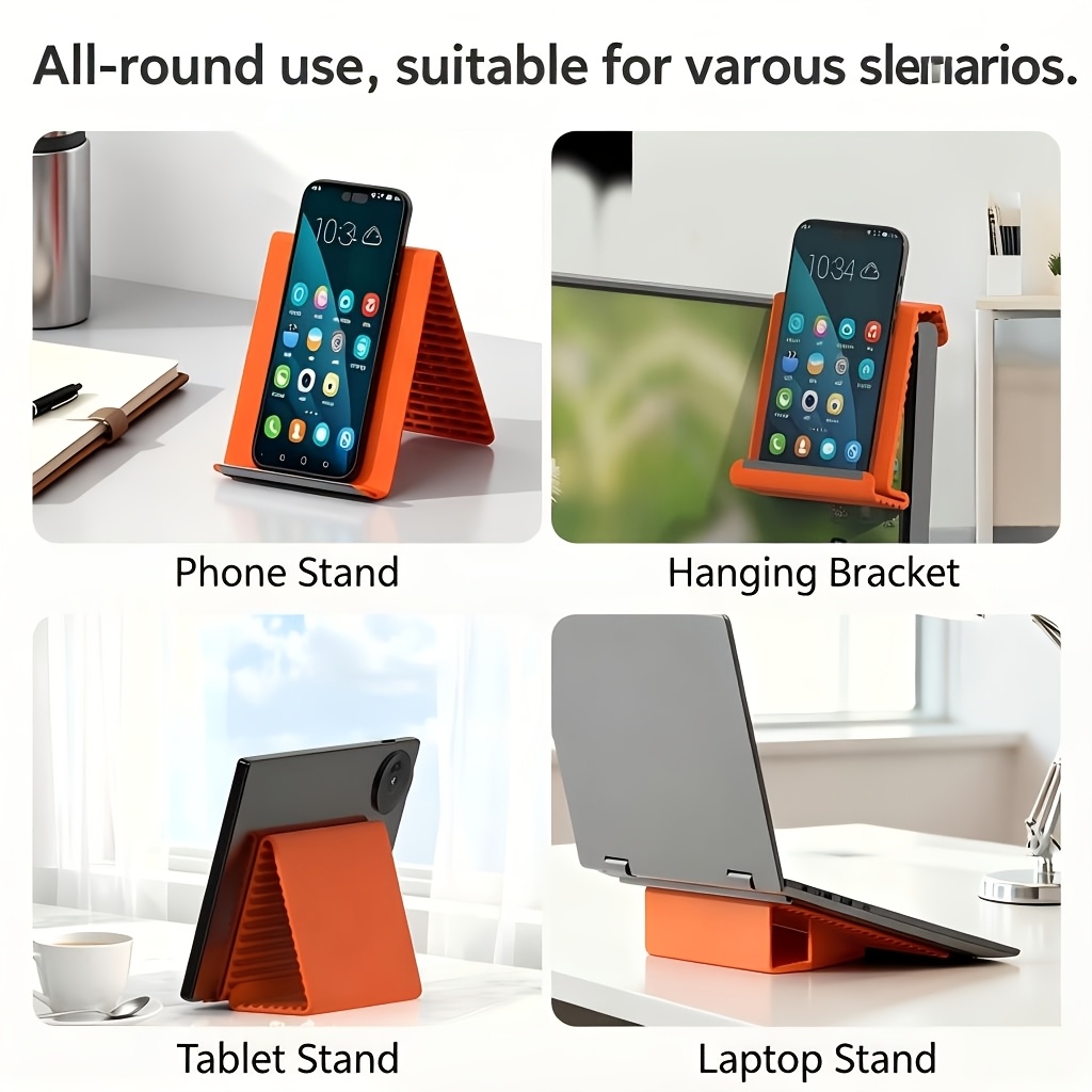 Portable Foldable Silicone Pho - Desk Setup Stand avaliação e preço