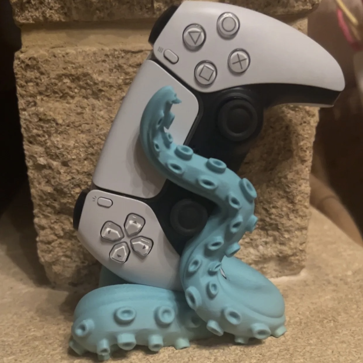 3D Printed Octopus Game Contro - Desk Setup Ps5 avaliação e preço