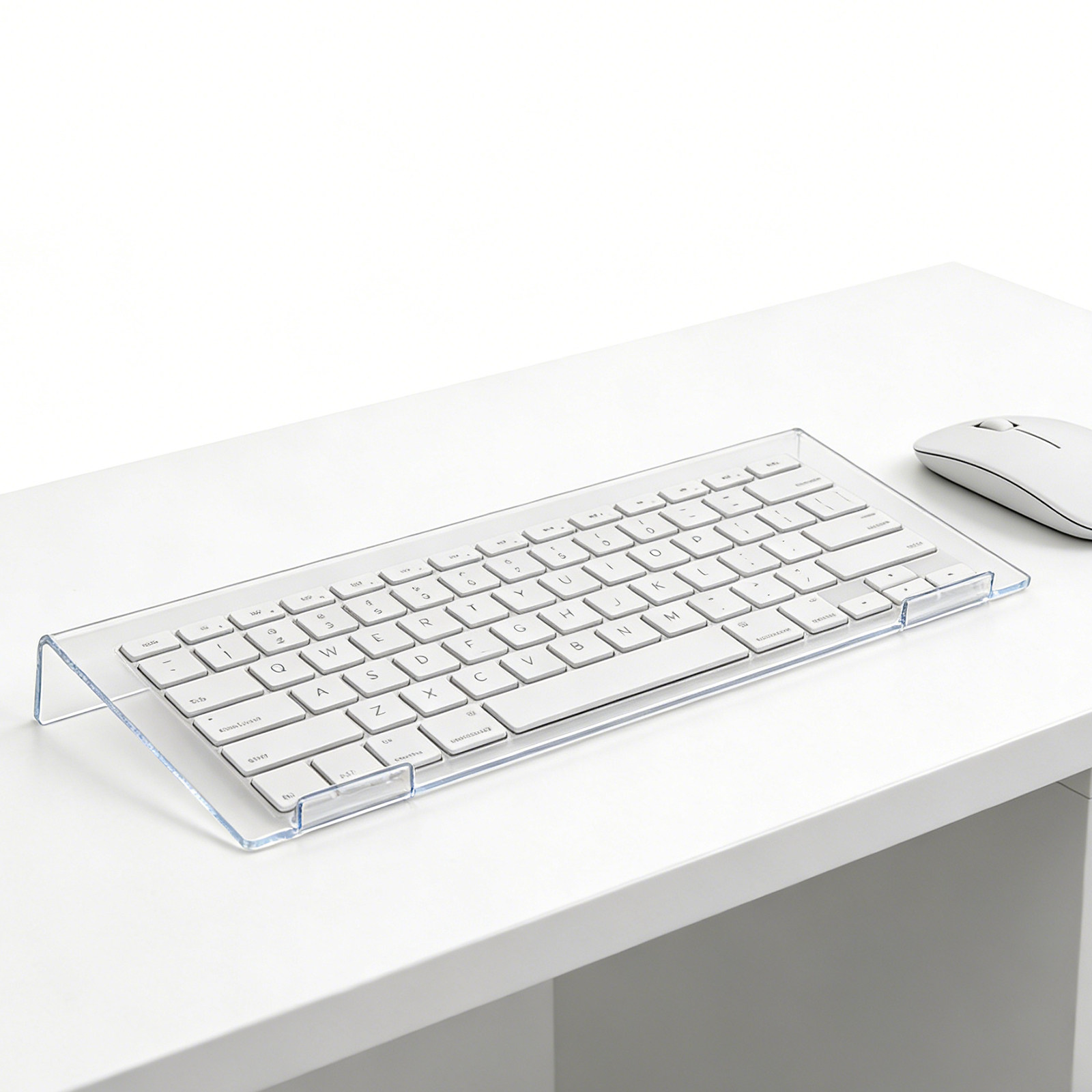 Adjustable Ergonomic Clear Acr - Desk Setup With Keyboard Tray avaliação e preço