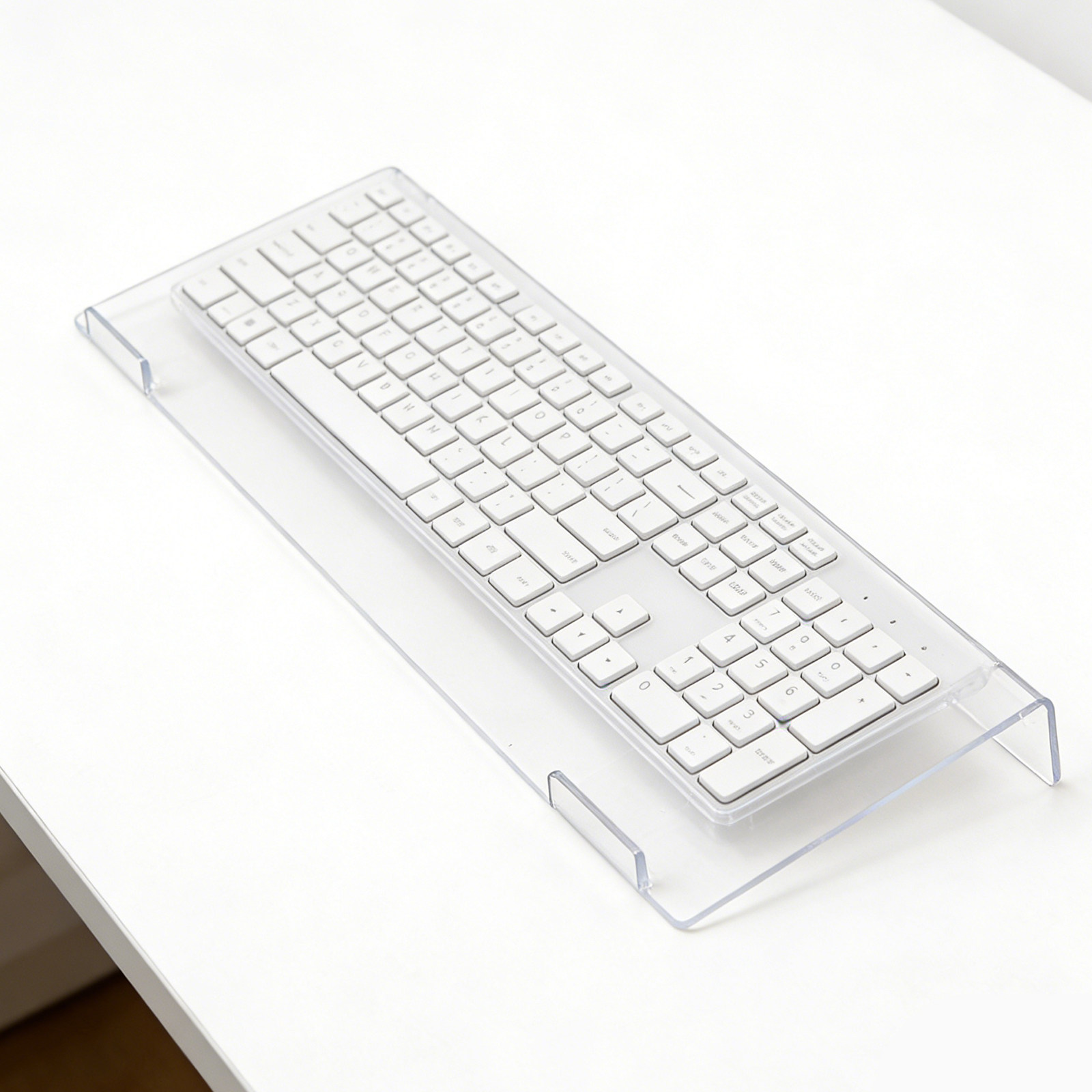 Adjustable Ergonomic Clear Acr - Desk Setup With Keyboard Tray avaliação e preço