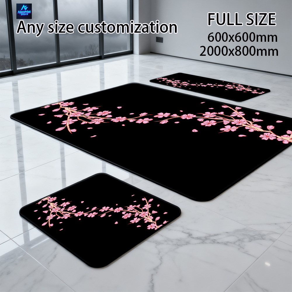 Cherry Blossom Mouse Pad 1400x - Desk Setup Pink avaliação e preço