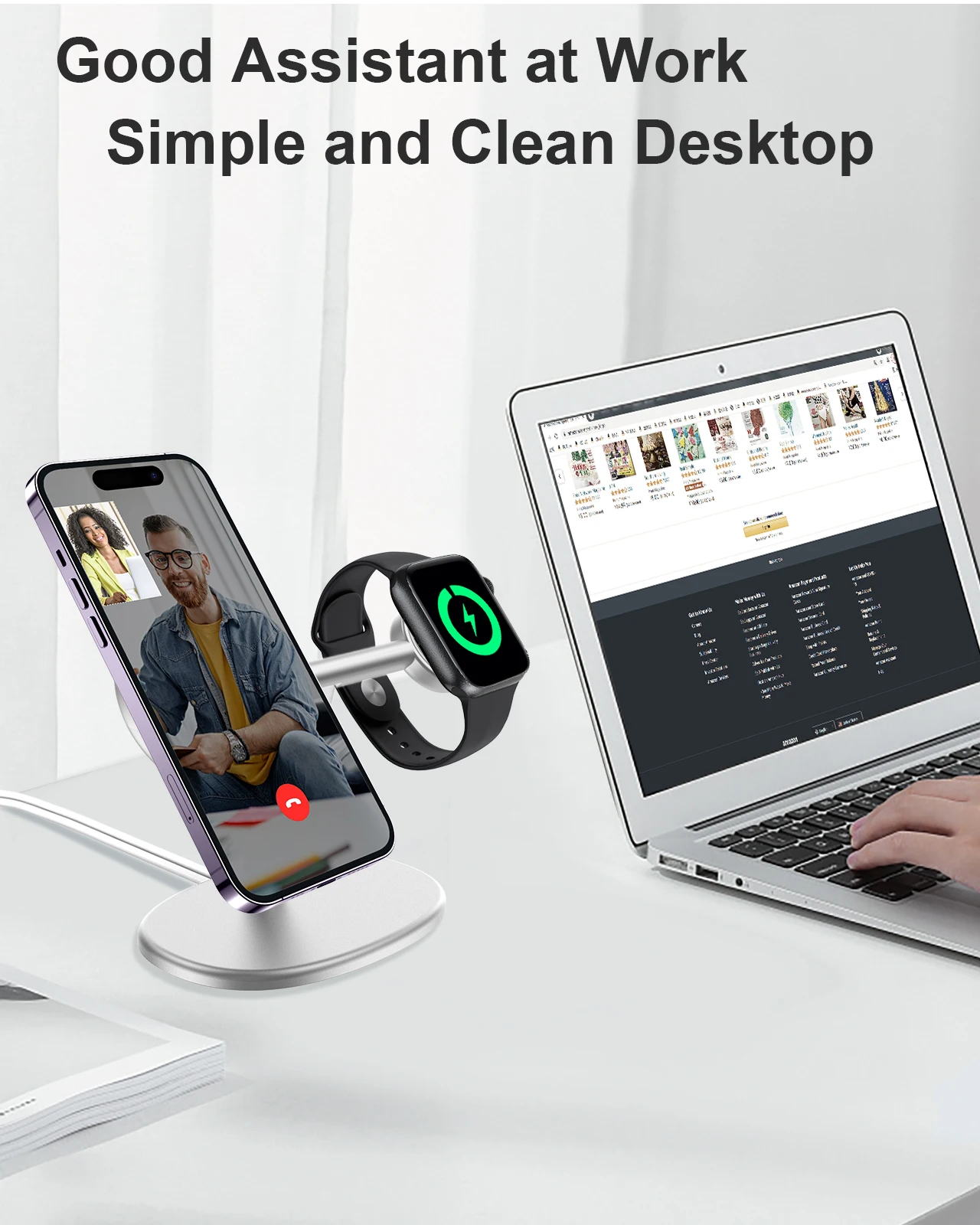 EWA 2-in-1 Desktop Phone Stand - Desk Setup Stand avaliação e preço