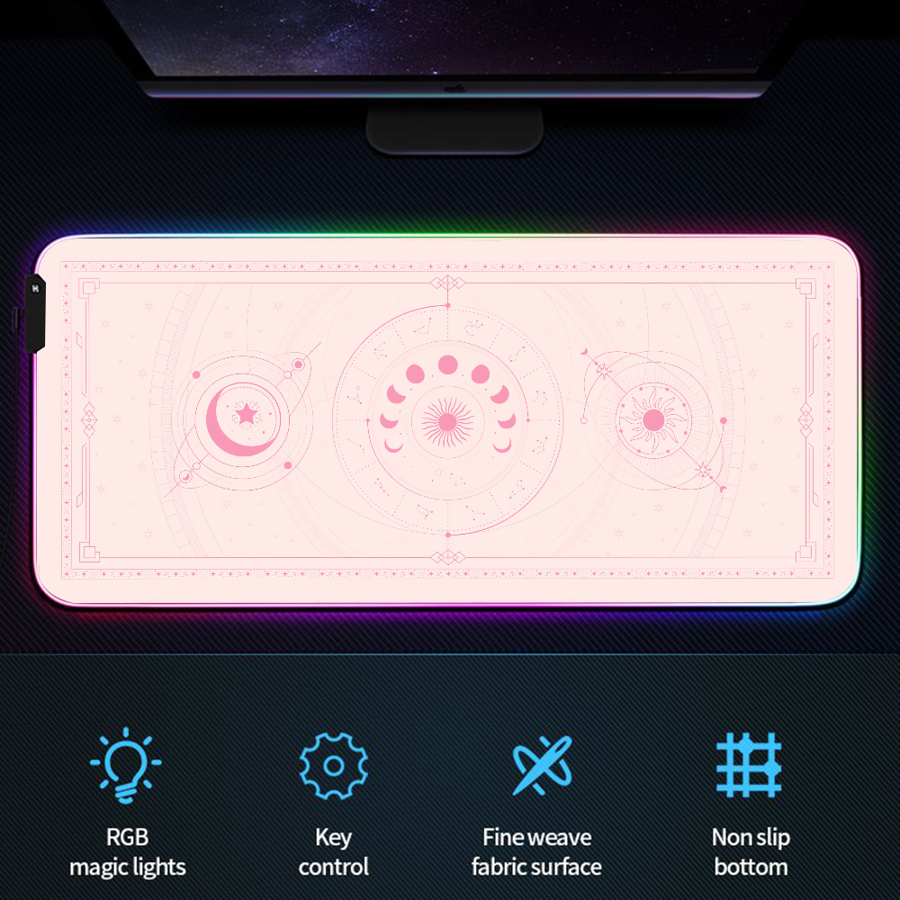 Pc Gamer Xxl Mouse Pad Oracle- - Desk Setup Pink avaliação e preço