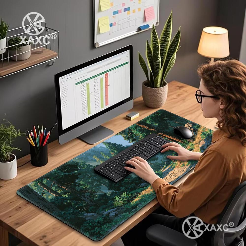 Forest Escape XXL Mouse Pad Tr - Desk Setup Nature avaliação e preço
