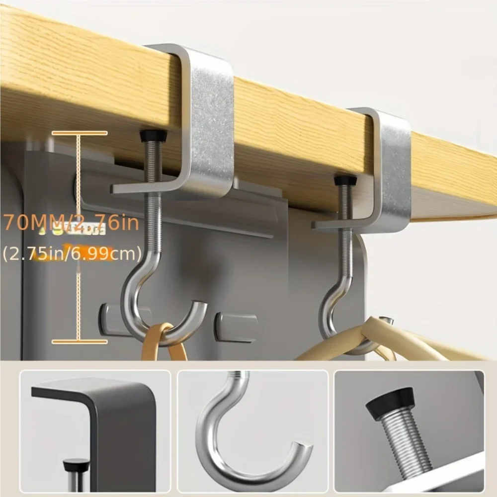 1/2pcs 360° Rotatable Steel Ta - Desk Setup Desk avaliação e preço