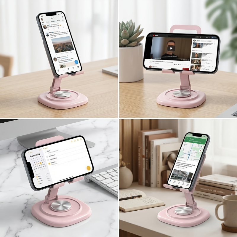 Macaron Desktop Metal Rotating - Desk Setup Stand avaliação e preço
