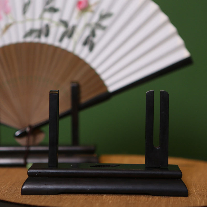 Vintage Art Style Folding Fan  - Desk Setup Wood avaliação e preço