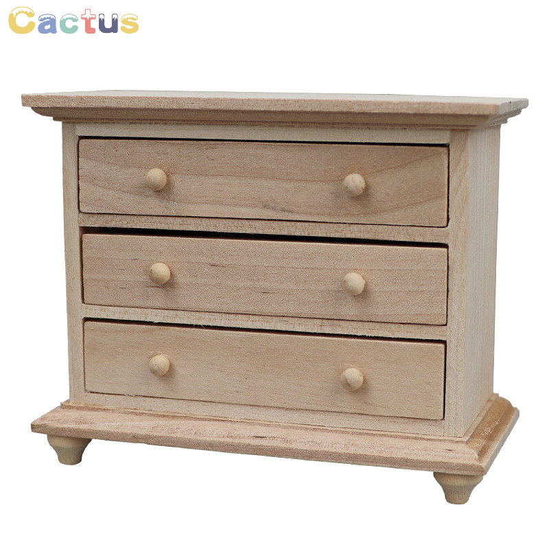 1:12 Dollhouse Miniature Wood  - Desk Setup Wood avaliação e preço