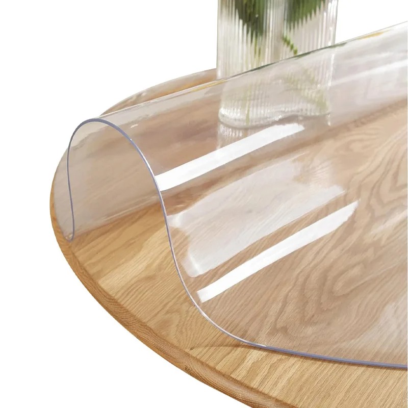 1pc 100/110/120cm Clear PVC Ro - Desk Setup Desk avaliação e preço